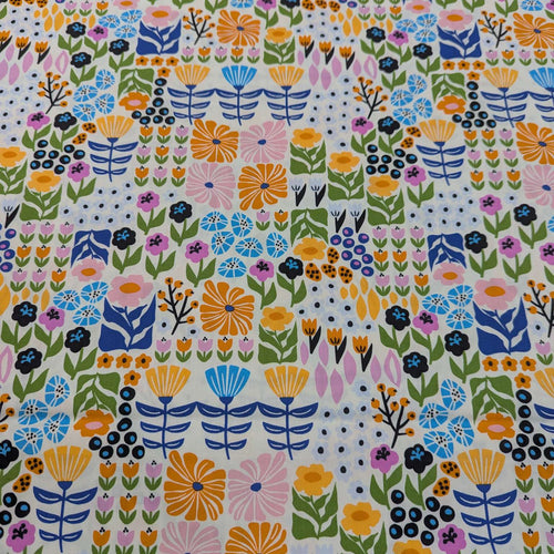 Colorful floral pattern 100% cotton fabric Art Gallery with a white background, for sale at Minerva's Bower