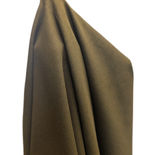 Load image into Gallery viewer, Standing drape of 54% tencel 38% cotton 8% linen blend in gorgeous bronzed brown - at Minerva's Bower