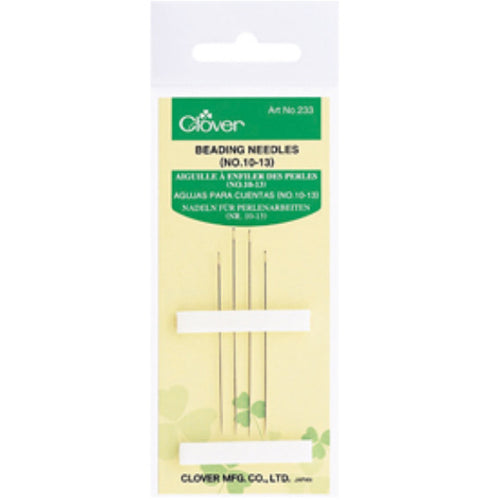Clover beading needles, size 10-13 for sale at Minerva's Bower