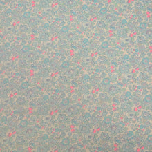 Load image into Gallery viewer, Flat lay of Liberty 100% Cotton Tana Lawn, Betsy Bespoke Blue, for sale at Minerva's Bower