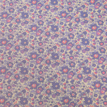 Load image into Gallery viewer, Flat lay of Liberty 100% Cotton Tana Lawn, Betsy Bespoke Purple, for sale at Minerva's Bower