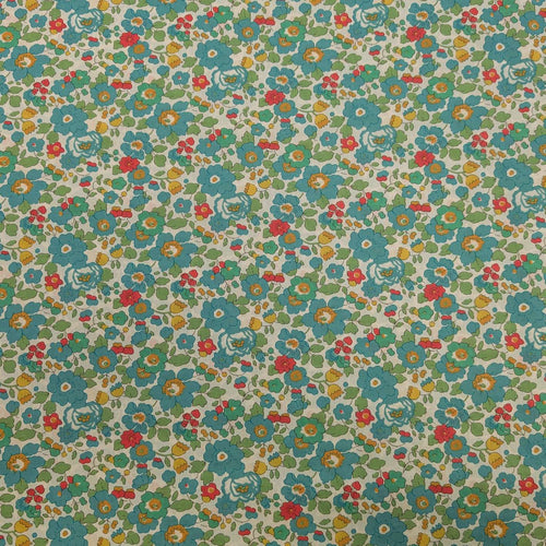 Flat lay of Liberty 100% Cotton Tana Lawn, Betsy D,  for sale at Minerva's Bower