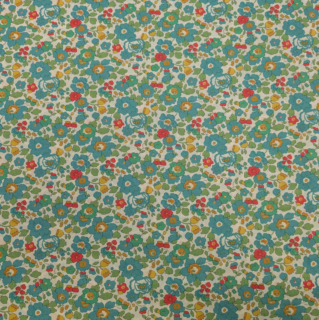 Flat lay of Liberty 100% Cotton Tana Lawn, Betsy D,  for sale at Minerva's Bower