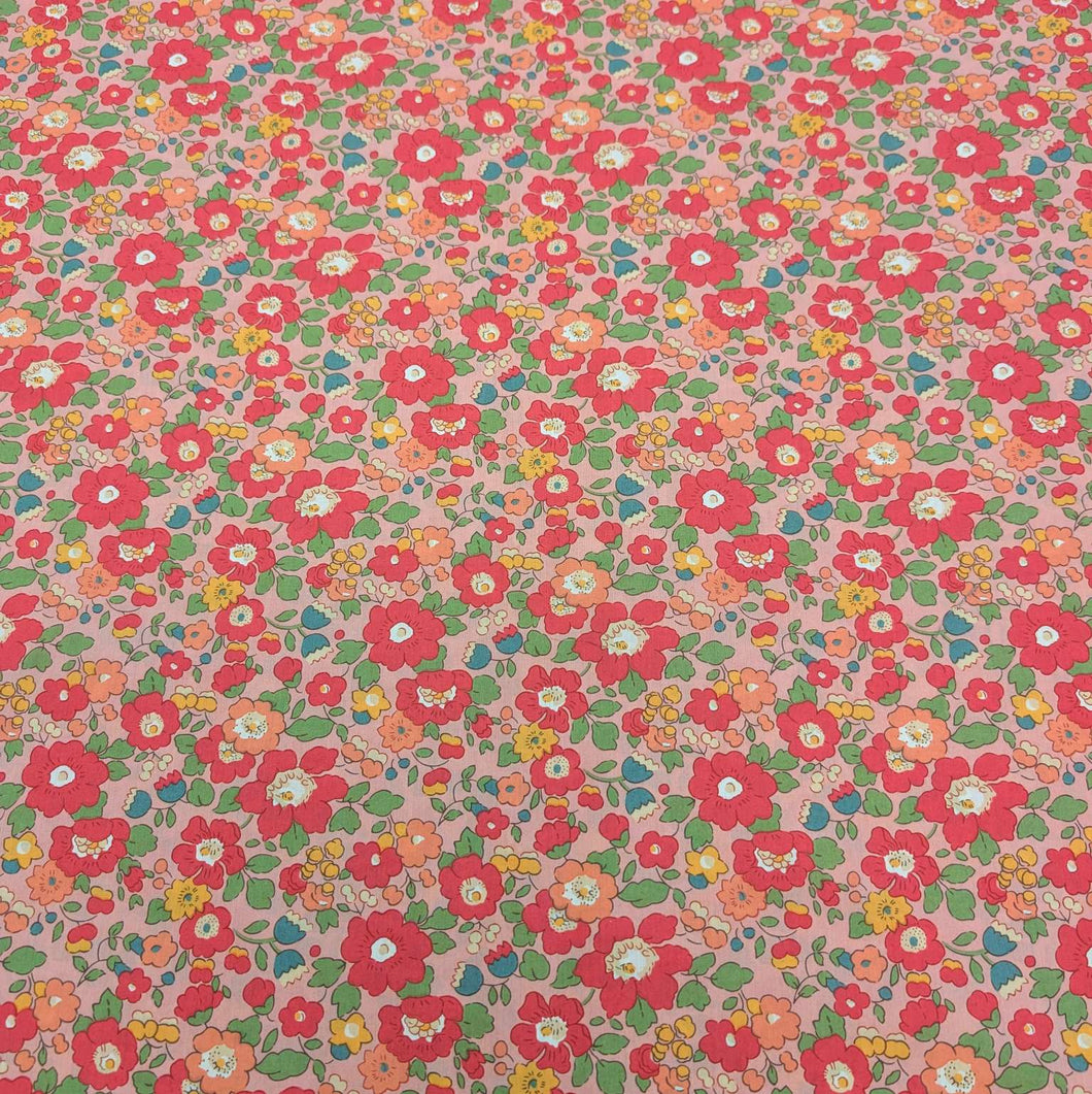 Flat lay of Liberty 100% Cotton Tana Lawn, Betsy Meadow B, for sale at Minerva's Bower