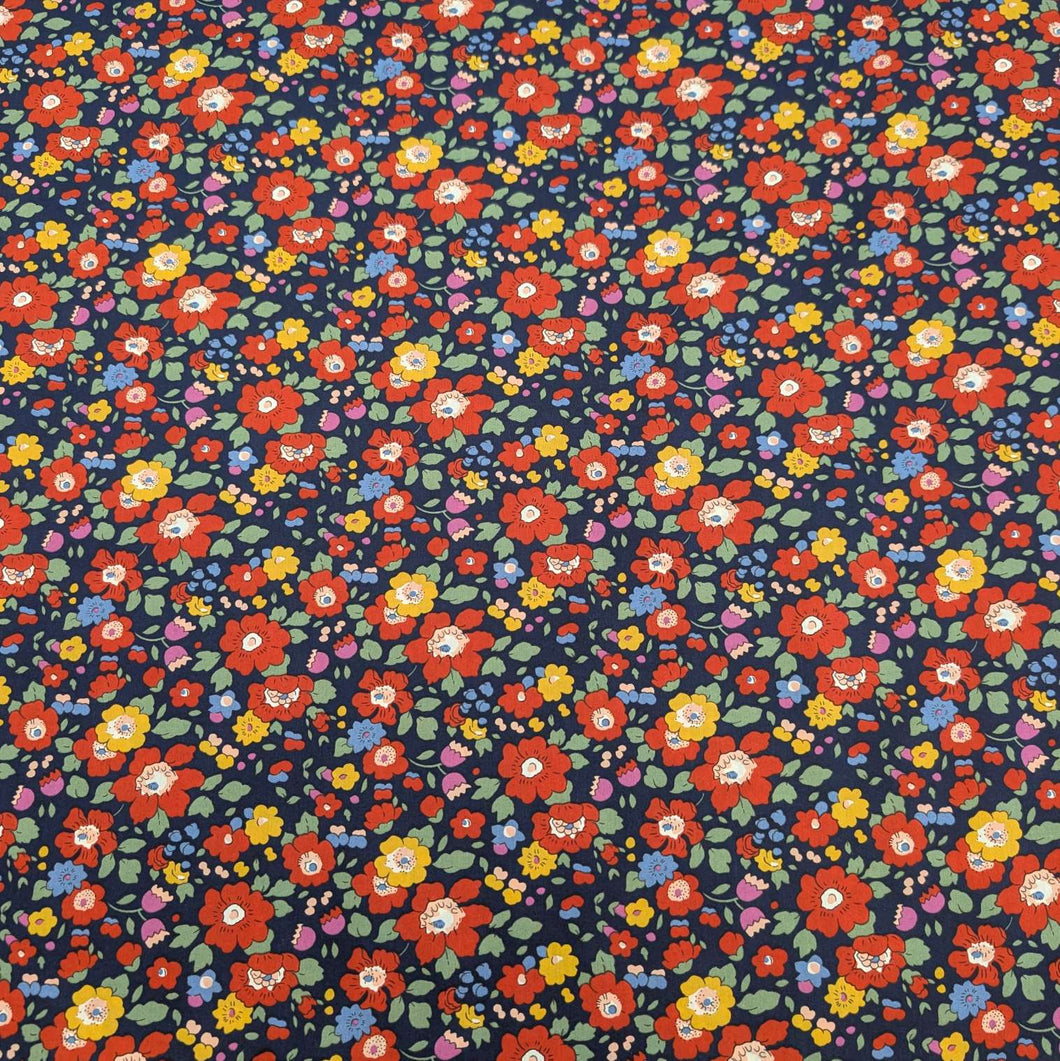 Flat lay of Liberty 100% Cotton Tana Lawn, Betsy Meadow C, for sale at MInerva's Bower