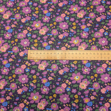 Load image into Gallery viewer, Flat lay of Liberty 100% Cotton Tana Lawn, Betsy Meadow D, ruler included for scale - for sale at Minerva's Bower