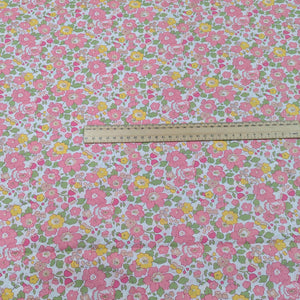 Liberty 100% Cotton Tana Lawn, Betsy Metallic AB, for sale at Minerva's Bower, ruler included for scale