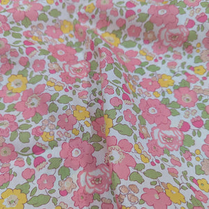 Flat drape of Liberty 100% Cotton Tana Lawn, Betsy Metallic AB, for sale at Minerva's Bower