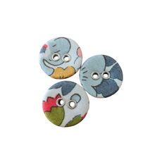 Load image into Gallery viewer, Liberty Tana Lawn Buttons, Betsy P, 16mm 10 pack, for sale at Minerva&#39;s Bower