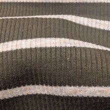 Load image into Gallery viewer, Close up of Billie 95% cotton 5% elastane Jersey, Khaki- for sale at Minerva's Bower