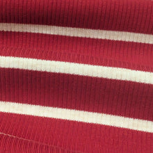 Load image into Gallery viewer, Close up of Billie 95% cotton 5% elastane Jersey, Red - for sale at Minerva's Bower