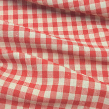 Load image into Gallery viewer, Flat drape of 100% washed cotton Bimba, Red  - for sale at Minerva's Bower