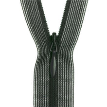 Load image into Gallery viewer, 25cm Invisible zip in dark green for sale at Minerva&#39;s Bower