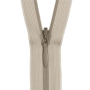 25cm Invisible zip in pale smoke grey for sale at Minerva's Bower
