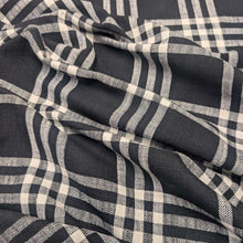 Load image into Gallery viewer, Flat drape of Black Plaid, Warp and Weft Mystic Fable by Ruby Star Society , available at Minerva's Bower