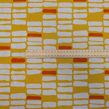 Load image into Gallery viewer, Zen Chic Linen 30% Cotton 70% Urban Whisper - Blocks, with a ruler included for scale, for sale at Minerva&#39;s Bower