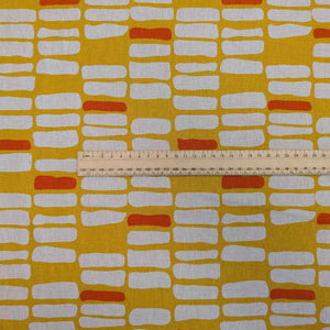 Zen Chic Linen 30% Cotton 70% Urban Whisper - Blocks, with a ruler included for scale, for sale at Minerva's Bower