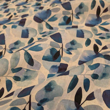Load image into Gallery viewer, Flat drape of 100% Linen, Blue Bloom, for sale at MInerva&#39;s Bower