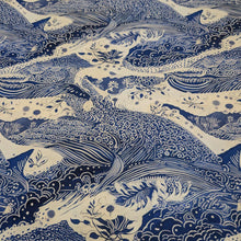 Load image into Gallery viewer, Flat lay of Wideback 100% Cotton, Blue Essence, for sale at Minerva's Bower