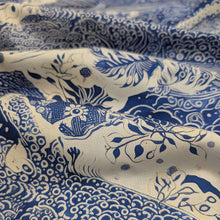 Load image into Gallery viewer, Flat drape of Wideback 100% Cotton, Blue Essence - for sale at Minerva's Bower
