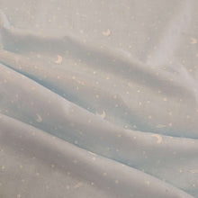 Load image into Gallery viewer, Flat drape of Japanese 100% cotton Double Gauze, Blue Sky for sale at Minerva&#39;s Bower