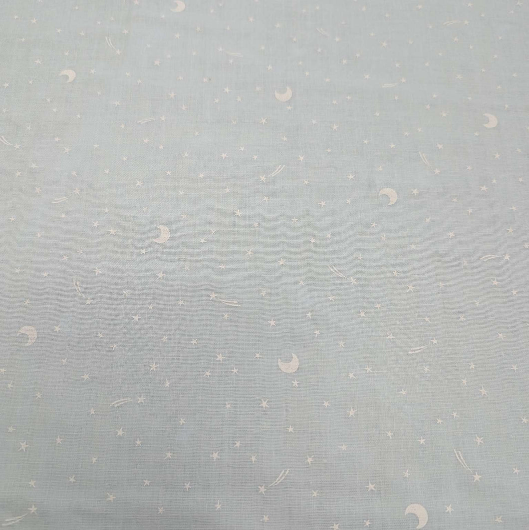 Flat lay of 100% cotton Japanese Double Gauze, Blue Sky for sale at Minerva's Bower
