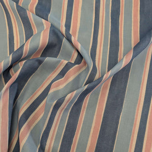 Drape of Japanese Cotton Batiste, Blue Stripe for sale at Minerva's Bower