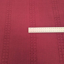 Load image into Gallery viewer, Brigid Embroidered 100% Cotton, Burgundy for sale at Minerva&#39;s Bower, ruler included for scale