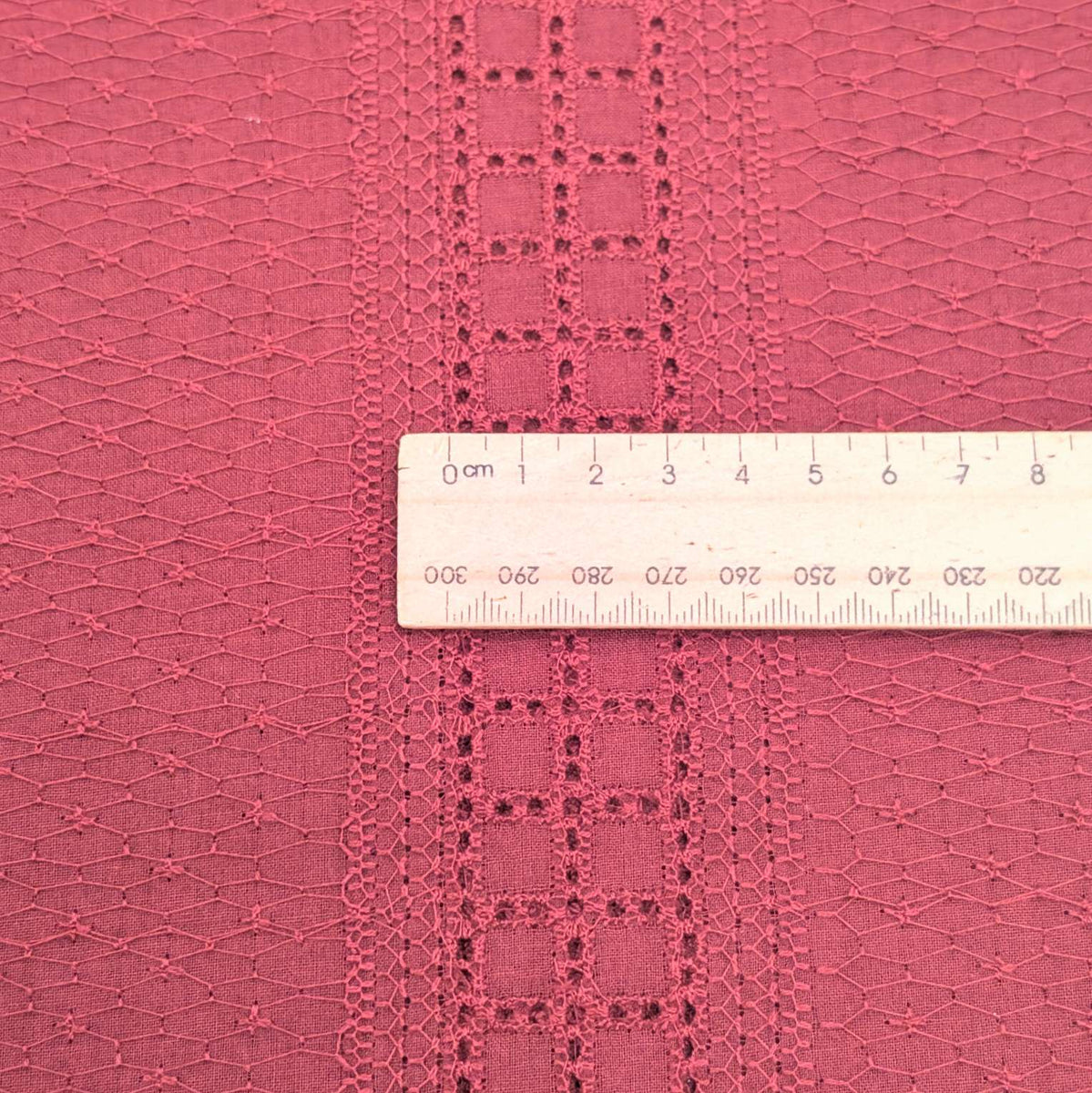 Minerva Rigit Brigid Embroidered, Burgundy |Minervas Bower – Minerva's Bower