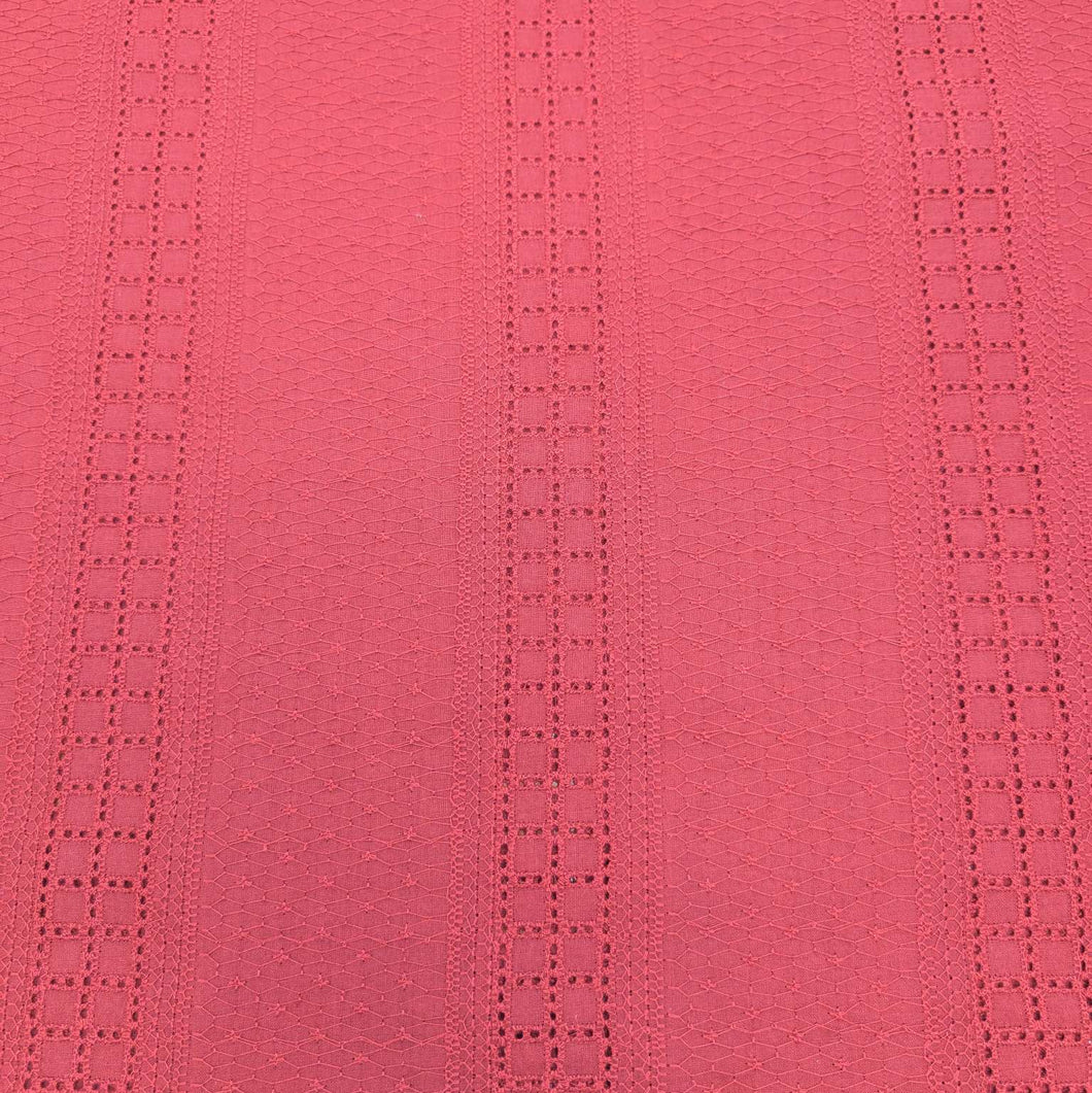 Brigid Embroidered 100% Cotton, Burgundy for sale at Minerva's Bower