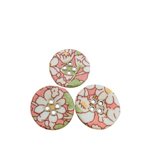 Load image into Gallery viewer, Liberty Tana Lawn Buttons, Alice W-A, 22mm 10 pack, for sale at Minerva&#39;s Bower