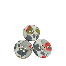 Load image into Gallery viewer, Liberty Tana Lawn Buttons, Betsy P, 22mm 10 pack, for sale at Minerva&#39;s Bower