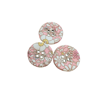 Liberty Tana Lawn Buttons, June's Meadow H-CC, 22mm 10 pack, for sale at Minerva's Bower