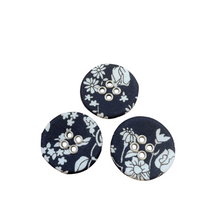 Load image into Gallery viewer, Liberty Tana Lawn Buttons, Summer Blooms A, 22mm 10 pack, for sale at Minerva&#39;s Bower