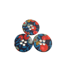Load image into Gallery viewer, Liberty Tana Lawn Buttons, Wiltshire Q, 22mm 10 pack, for sale at Minerva&#39;s Bower