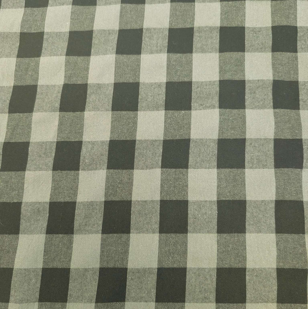 Chica check 100% washed Cotton in Black for sale at Minerva's Bower