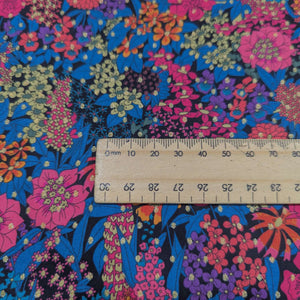 Close up of Liberty 100%Cotton Tana Lawn, Ciara Spot A, for sale at Minerva's Bower, ruler included for scale