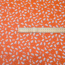 Load image into Gallery viewer, Flat lay of Art Gallery Brushed 100% Cotton Flannelette, Circus Animals Retro, ruler included for scale - for sale at Minerva's Bower
