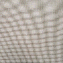 Load image into Gallery viewer, Flat lay of Claude 87% Linen 13% Rayon Check, Ivory - for sale at Minerva's Bower