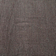 Load image into Gallery viewer, Flat lay of Claude 87% Linen 13% Rayon Check in Walnut - for sale at Minerva's Bower