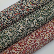 Load image into Gallery viewer, Collection of Claudia 100% Cotton Pinwale Cord, in Black, Red and Green, by Kokka - for sale at Minerva's Bower 