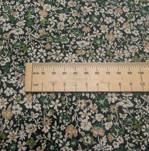 Load image into Gallery viewer, Close up flat lay of Claudia 100% Cotton Pinwale Cord in Green by Kokka, ruler included for scale - for sale at Minerva's Bower 