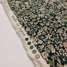 Load image into Gallery viewer, Selvedge detail of Claudia 100% Cotton Pinwale Cord in Green by Kokka - for sale at Minerva's Bower 