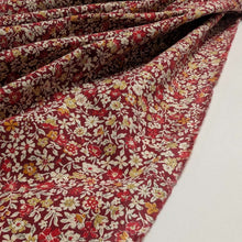 Load image into Gallery viewer, Flat drape of Claudia 100% Cotton Pinwale Cord in Red by Kokka - for sale at Minerva's Bower 