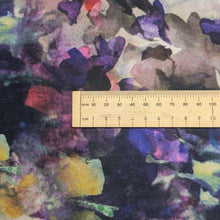 Load image into Gallery viewer, Close up flat lay of 100% Silk Satin Clematis, ruler included for scale - for sale at Minerva's 