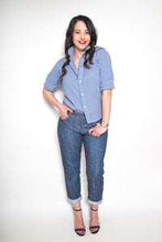 Load image into Gallery viewer, Closet Core Patterns Morgan Non-Stretch Jeans, available at MInerva's Bower