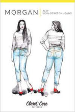 Load image into Gallery viewer, Closet Core Patterns Morgan Non-Stretch Jeans, available at MInerva's Bower