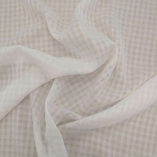 Load image into Gallery viewer, Flat drape of 100% Cotton Cloud Grid, White - for sale at Minerva's Bower Minerva's Bower
