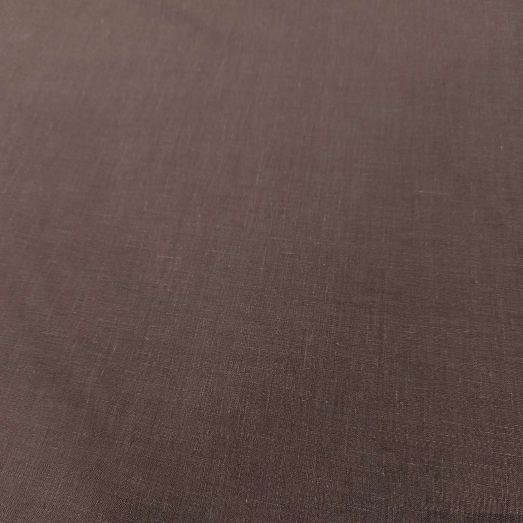 Flat lay of Cocoa antique wash 100% linen for sale at Minerva's Bower