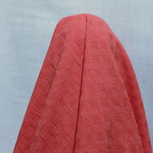 Load image into Gallery viewer, 100% Cotton, Self Gingham in Melon drape image for sale at Minerva&#39;s Bower